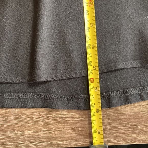 Women’s Large Pleione Split Neck Long Sleeve Black Blouse - Picture 8 of 9